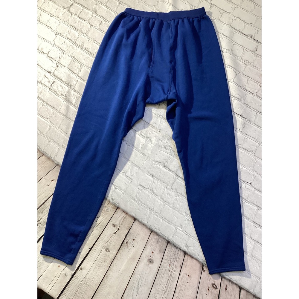 Patagonia Capilene Vintage Mens XL Blue Thermal Base Layer Pants Made in USA - Picture 3 of 5